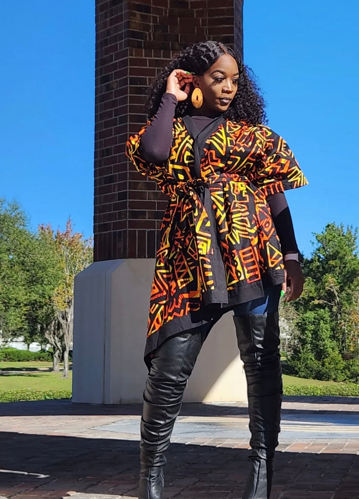 Honey Fire Kimono Jacket