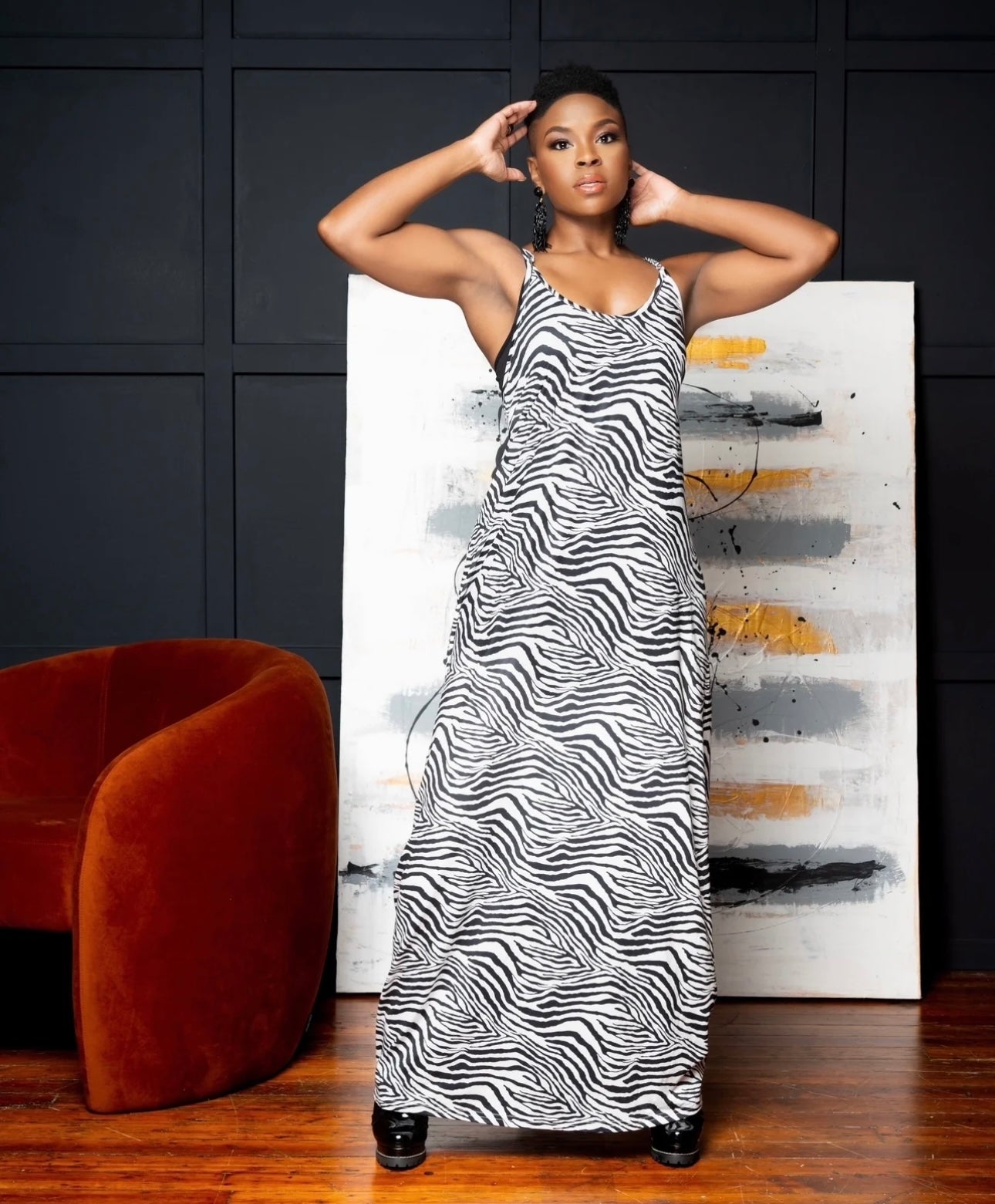 Cleo Zebra Dress | One Size Fits All